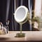 Kibi Circular LED Free Standing Magnifying Make Up Mirror - Brushed Gold KMM104BG - alternate 6